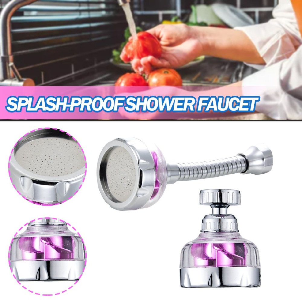 Flexible Faucet Sprayer Attachment 360° Sink Aerator Extender for Cold
