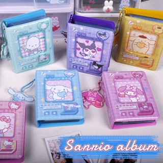 Sanrio อัลบั้มรูปภาพ 40 ช่อง 3 นิ้ว พร้อมจี้ไอดอลน่ารัก สําหรับใส่โฟโต้การ์ด สะสมการ์ด