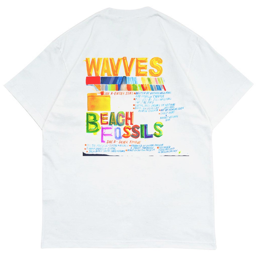 ร้อน-a-เสื้อยืด-พิมพ์ลาย-band-beach-fossils-wavves-สไตล์อินดี้