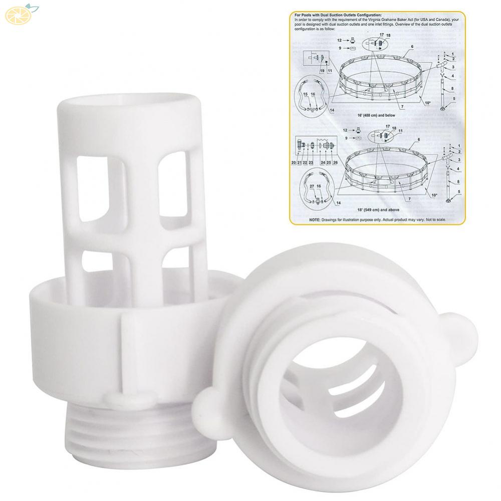 【VARSTR】Pool Hose Drain Adapter Compatible for Intex Round Pools Easy
