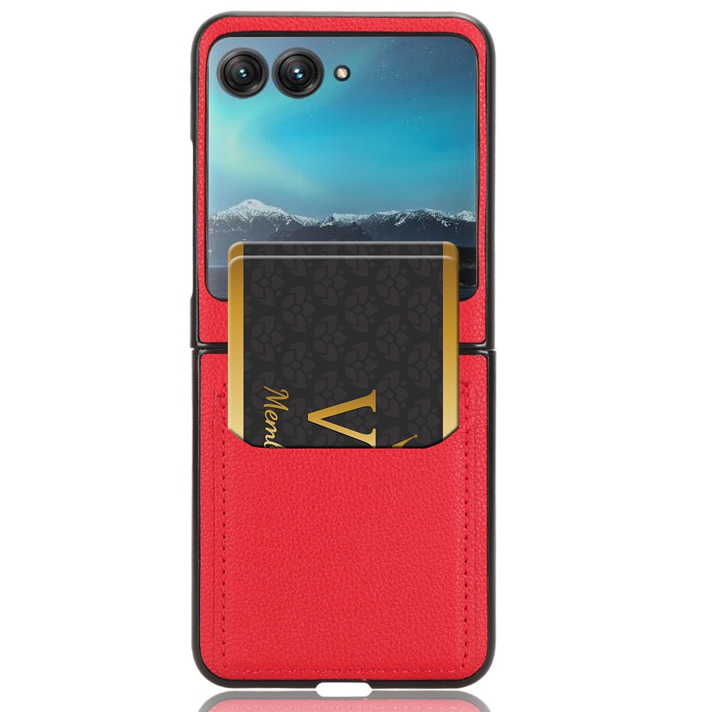 เคสหนัง-ฝาพับ-กันลื่น-พร้อมช่องใส่บัตร-สําหรับ-motorola-razr-40-ultra-5g