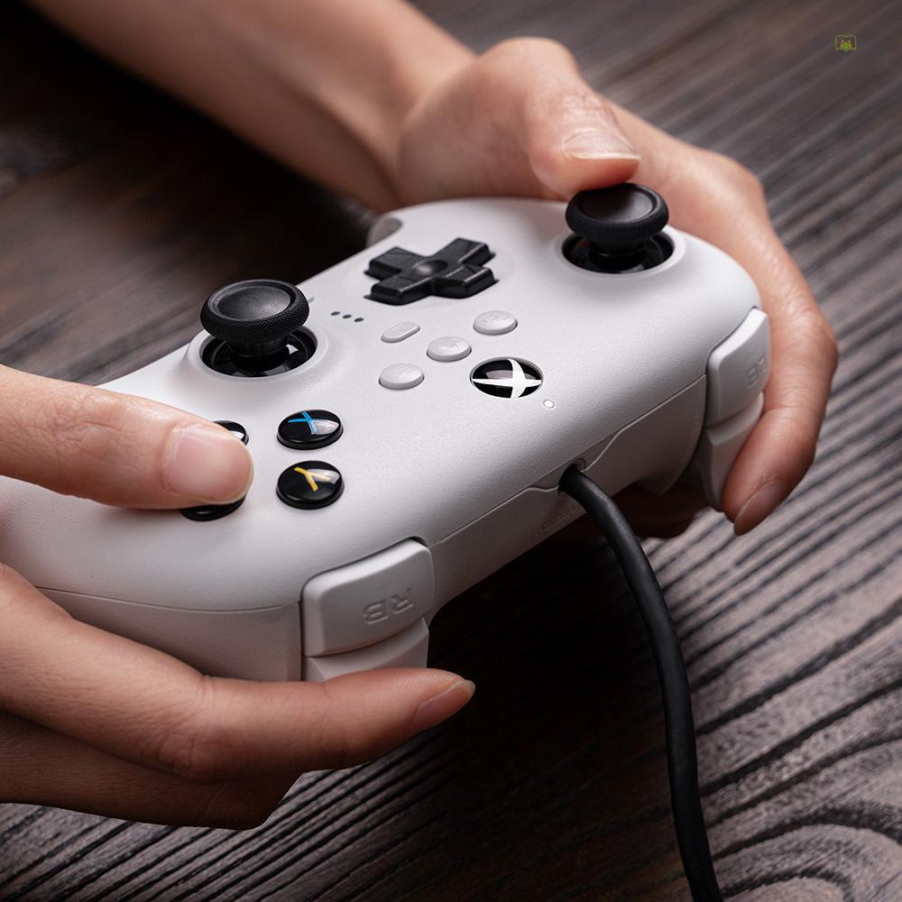 microsoft-ขายดี-จอยเกม-xbox-series-8bitdo-orion-แบบมีสาย-สีขาว-สําหรับเกม-pc