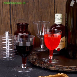 Aaairspecial แก้วไวน์พลาสติก น้ําหนักเบา ถอดออกได้ ใช้ซ้ําได้ 1/6 ชิ้น สําหรับตั้งแคมป์กลางแจ้ง