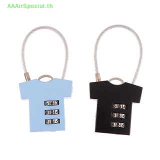 Aaairspecial กุญแจล็อกกระเป๋าเดินทาง แบบใส่รหัสผ่าน อะลูมิเนียมอัลลอย 3 หลัก