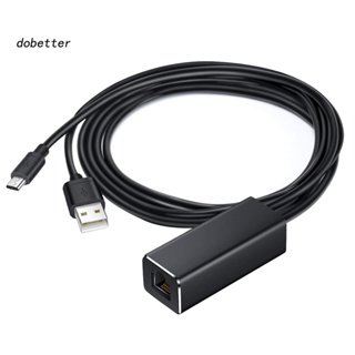 &lt;Dobetter&gt; 2 in 1 สายเคเบิลอะแดปเตอร์เครือข่ายอีเธอร์เน็ต Micro USB สําหรับ Chromecast Fire TV Stick