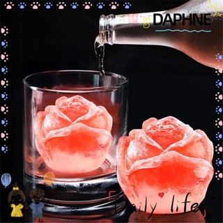 Daphne แม่พิมพ์ซิลิโคน รูปดอกกุหลาบ 3D สําหรับทําน้ําแข็ง แฮนด์เมด DIY