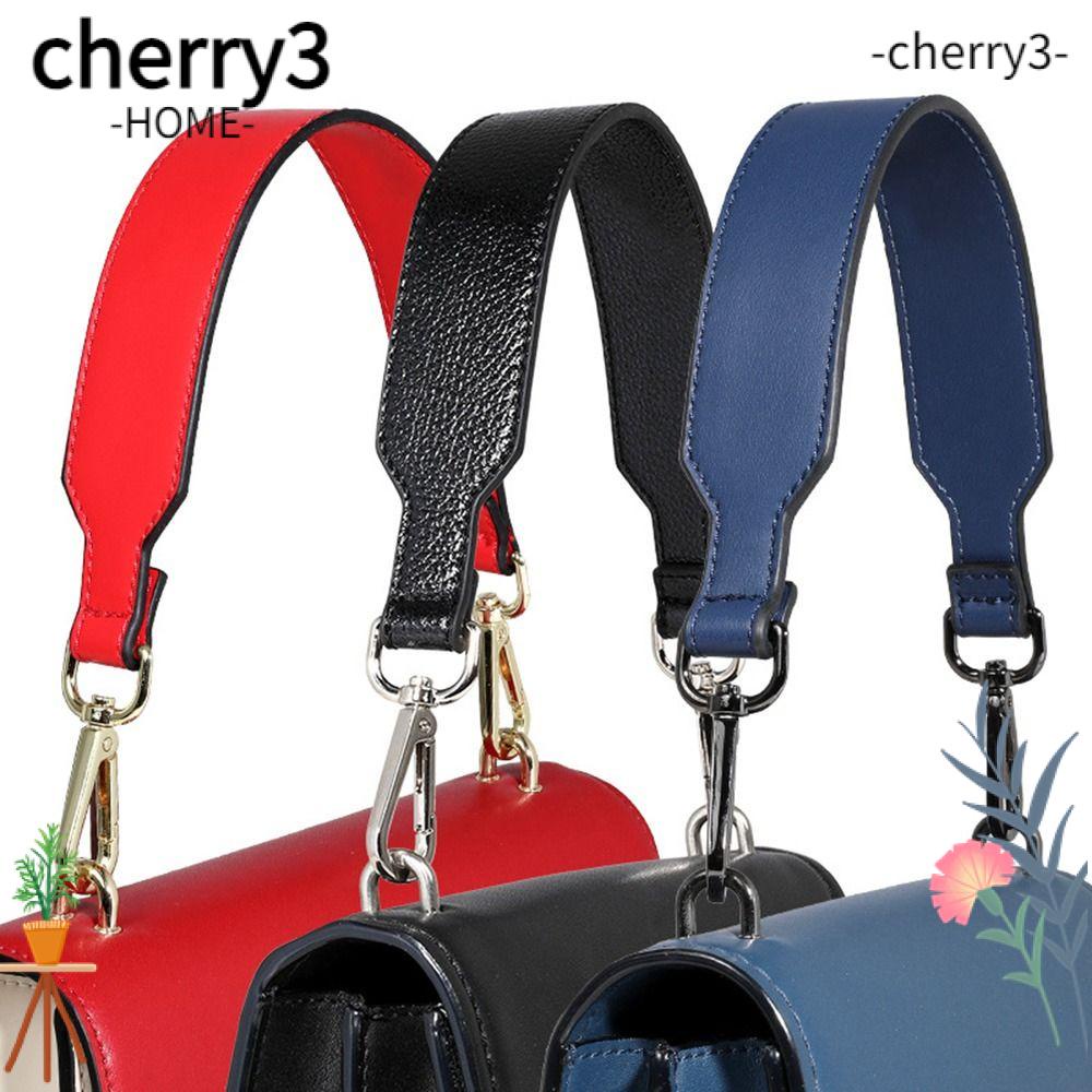 cherry3-สายกระเป๋าคลัทช์-หนัง-pu-ใบสั้น-ทรงสี่เหลี่ยม-ถอดออกได้-แบบเปลี่ยน-diy