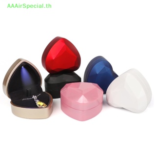 Aaairspecial กล่องแหวนไฟ LED รูปหัวใจ สําหรับงานแต่งงาน 1 ชิ้น