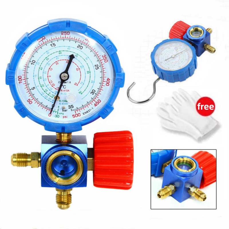 เกจวัดแรงดันน้ำยาแอร์-เกจวัด-หัวเดี่ยวด้าน-low-ชุดเกจ์วัดน้ำยาแอร์-เกจวัดน้ำยาแอร์-r22-r134a-r410-r32