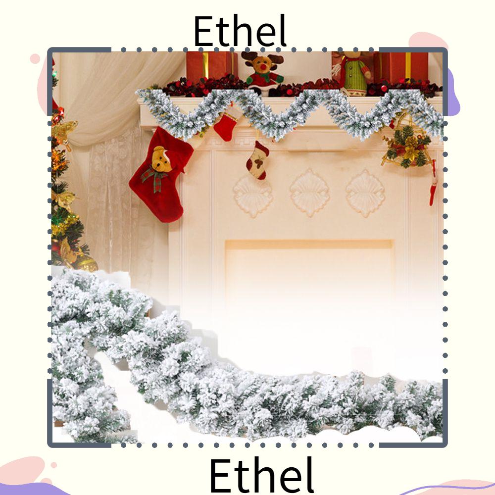 ethel1-พวงมาลัยต้นคริสต์มาส-ประดับบันได-เตาผิง-หวายซีดาร์-สําหรับตกแต่งต้นคริสต์มาส