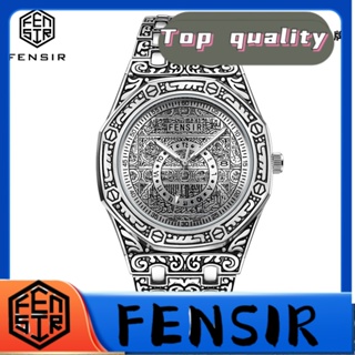 Fensir FENSIR พร้อมส่ง นาฬิกาข้อมือลําลอง สายเข็มขัดเหล็ก เรืองแสง กันน้ํา ปฏิทิน แฟชั่นคลาสสิก สําหรับผู้ชาย