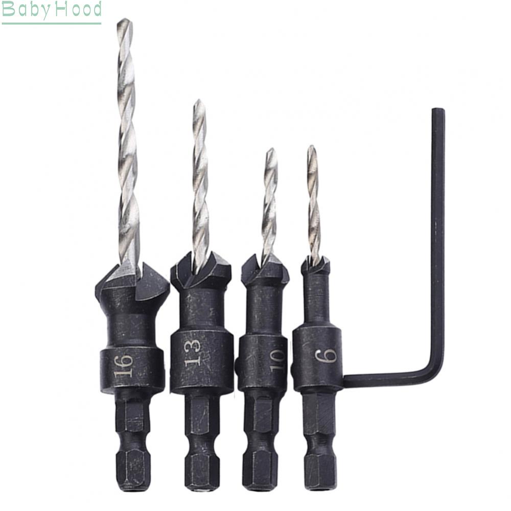 big-discounts-4pcs-hss-countersink-drill-bit-set-quick-change-hex-shank-screw-for-woodworking-bbhood