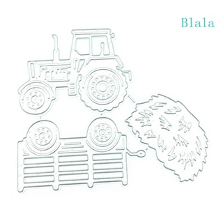 Blala แม่แบบโลหะตัดกระดาษ ลายนูน รูปฟางรถแทรกเตอร์ สําหรับตกแต่งสมุดภาพ การ์ด งานฝีมือ DIY 1 ชิ้น