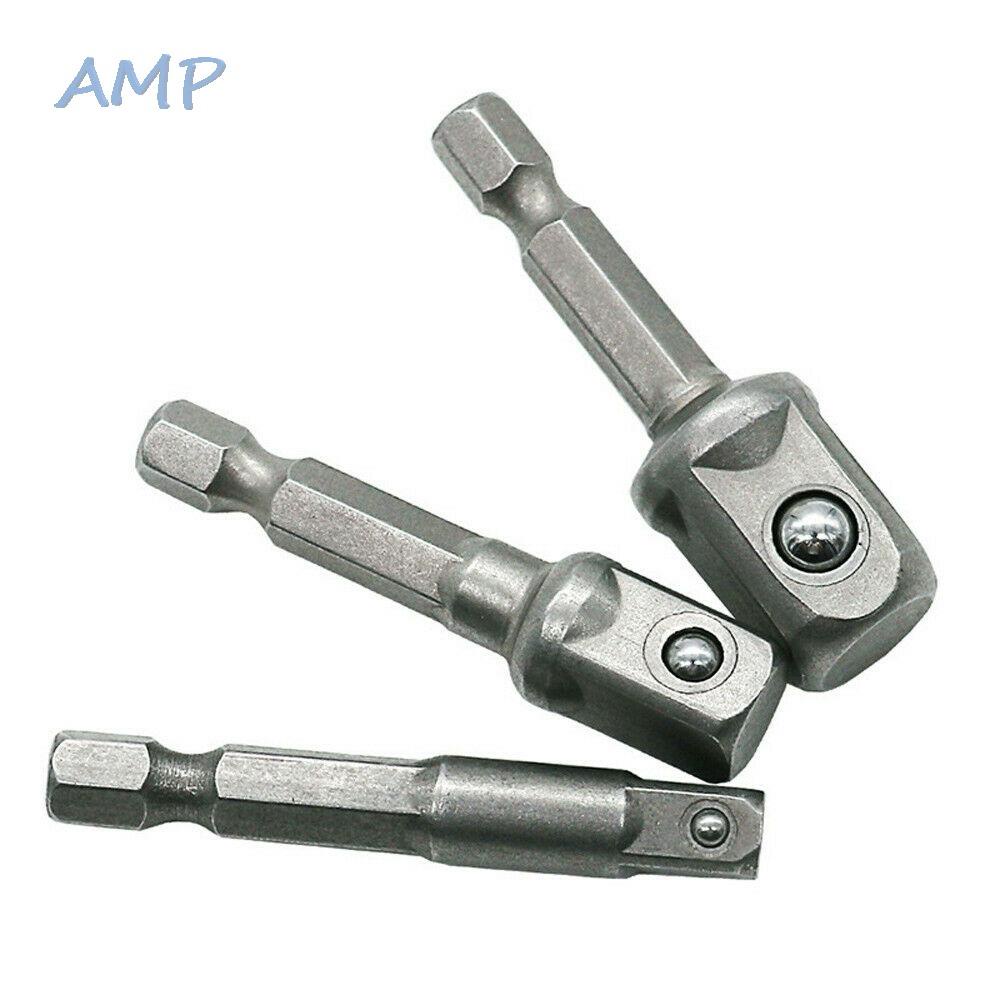 new-8-socket-bit-adapter-silver-socket-adapter-1-4-3-8-1-2-3pcs-chrome-vanadium-steel