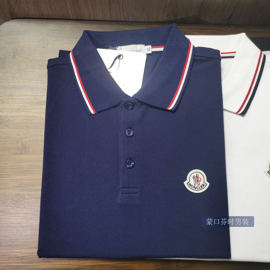 1aih-new-original-single-moncler-short-sleeved-polo-shirt-mens-cotton-lapel-mengjia-2023-mens-short-sleeved-t-shirt-half-sleeved-shirt