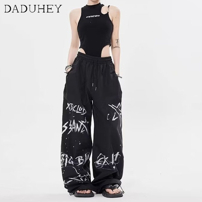 daduhey-womens-american-style-retro-casual-casual-parachute-overalls-loose-high-street-pleated-wide-leg-cargo-pants