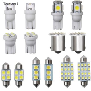 Fbth ชุดไฟ LED ติดป้ายทะเบียนรถยนต์ T10 36 มม. 14 ชิ้น QDD