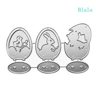 แผ่นแม่แบบโลหะ ตัดลาย Blala Bunny Duck Egg สําหรับตกแต่งสมุด อัลบั้ม กระดาษ การ์ด แม่แบบ