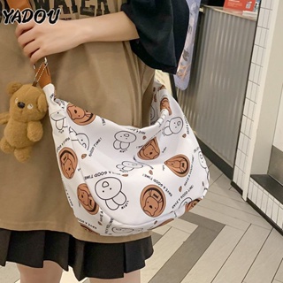 YADOU  กระเป๋าสะพายไหล่ใบเล็กลายการ์ตูนญี่ปุ่นสไตล์ใหม่สำหรับนักศึกษาวิทยาลัย