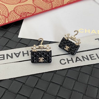 ต่างหูสตั๊ด เหล็กไทเทเนียม จี้โลโก้ตัวอักษร Chanel เครื่องประดับ สําหรับผู้หญิง