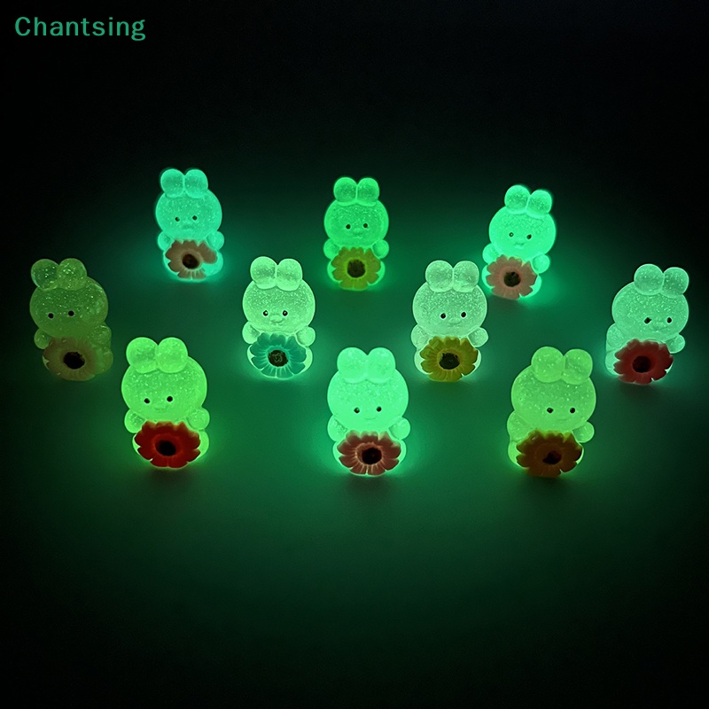lt-chantsing-gt-เครื่องประดับเรซิ่น-รูปการ์ตูนกระต่ายน่ารัก-เรืองแสง-ลดราคา-2-ชิ้น