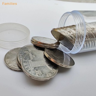 Families&gt; ใหม่ ม้วนเก็บเหรียญ แบบพลาสติกใส 19-32 มม.