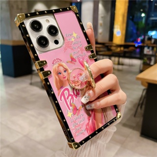 การ์ตูน Barbie คดี for Vivo V25 V25Pro V23 V23Pro V23E 5G V25E 4G X80 X70 Pro เคสมือถือ Cute Cartoon Cover 360 support love Soft TPU Phone Case