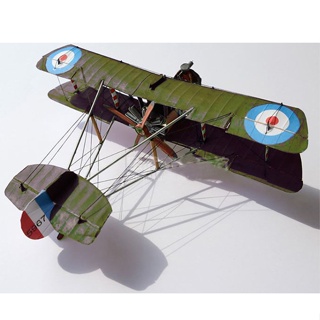 โมเดลกระดาษ 1:33 British Airco DH.2 แฮนด์เมด DIY สําหรับเก็บสะสม