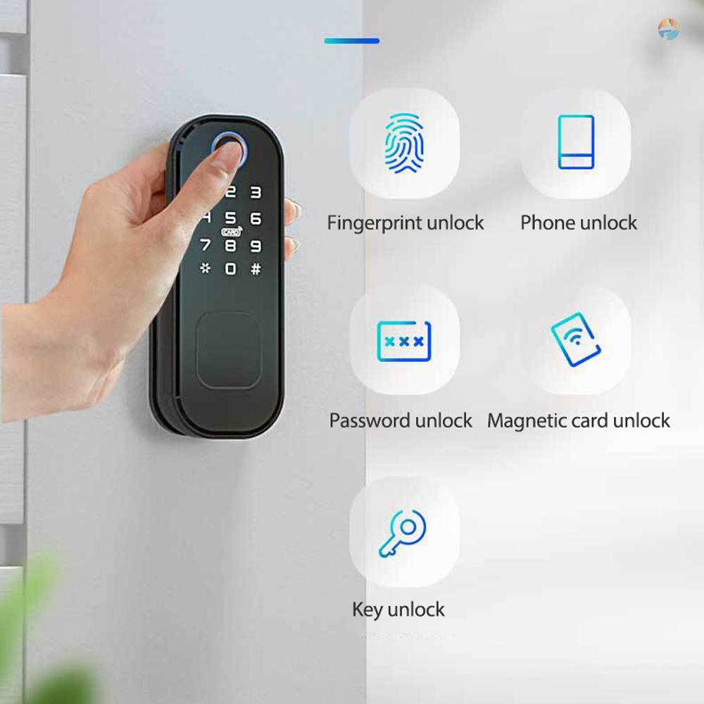 fash-tuya-wifi-อุปกรณ์ล็อคประตูไฟฟ้า-สแกนลายนิ้วมือ-กันน้ํา-สําหรับ-google-home-amazon-alexa
