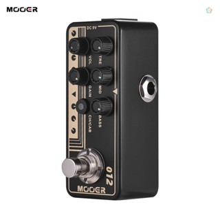 Audioworld Mooer MICRO Preamp Series 012 US GOLD 100 เครื่องขยายเสียงเอฟเฟคกีตาร์ดิจิทัล 3-Band EQ พร้อมทรูบายพาส สไตล์อังกฤษ