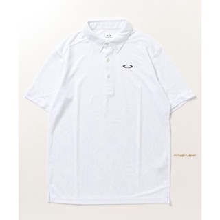 Oakley เสื้อโปโลแขนสั้นลําลอง ผ้าฝ้ายแท้ พิมพ์ลาย ทรงหลวม ใส่สบาย เข้ากับทุกการแต่งกาย สไตล์สตรีท สําหรับผู้ชาย