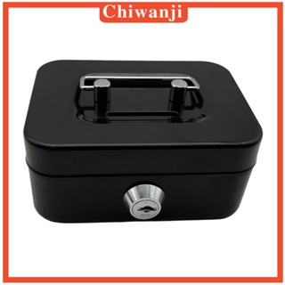 [Chiwanji] กล่องเงินสด พร้อมตัวล็อก ที่จับโลหะ สําหรับผู้ใหญ่ เด็กผู้ชาย ผู้หญิง