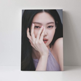 Blackpink Jennie ภาพวาดผ้าใบ ตกแต่งผนังบ้าน โปสเตอร์ศิลปะ ของขวัญสําหรับเด็กชายและเด็กหญิง ห้องนอน