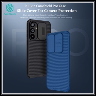 Nillkin เคสโทรศัพท์มือถือ TPU PC กันกระแทก ป้องกันเลนส์กล้อง หรูหรา สีดํา สีฟ้า สําหรับ Samsung Galaxy S23 FE 5G CamShield Pro