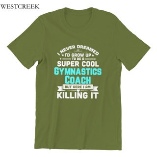 Wholesale Mens T-Shirt Super Cool Gymnastics Coach Funny Gymnast Gift Print Custom Round Collar_02