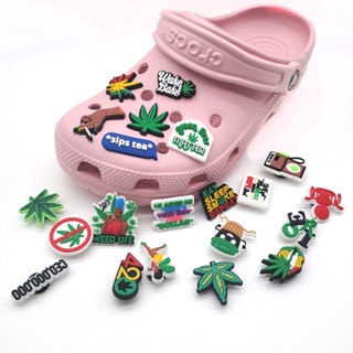 【Hot Green Fresh Series】ใหม่ Jibbitz จี้ PVC รูปการ์ตูน สําหรับตกแต่งรองเท้า Crocs Clogs