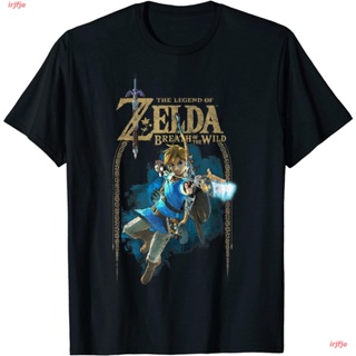 【Hot】irjfje Legend Of Zelda Zelda Breath Of The Wild Link Arch Shot Logo Graphic T-Shirt T-Shirt เสื้อยืดผู้ชาย ดพิมพ์ลา
