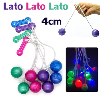 Lato Lato  LED ลูกบอลไวรัส ขนาด 40 มม ลูกลาโต้ลาโต้ ของเล่นสําหรับเด็ก