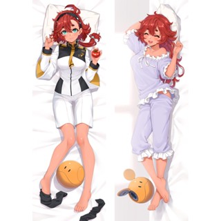 ปลอกหมอน ลายอนิเมะกันดั้ม แม่มด จาก Mercury Suletta Mercury Dakimakura Waifu 2 ด้าน สําหรับตกแต่ง