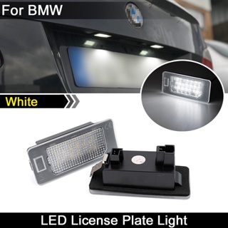 หลอดไฟ LED ติดป้ายทะเบียนรถยนต์ สีขาว สําหรับ BMW 1 2 3 4 5 Series E82 E88 F22 F45 E46 E90 F32 F36 X1 X3 X4 X5 X6 2 ชิ้น