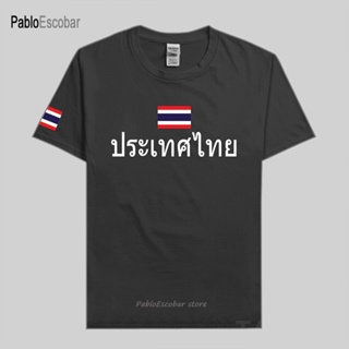 【hot tshirts】เสื้อยืดพิมพ์ลายประเทศไทยผู้ชาย T เสื้อ Footballes Jersey Nation Team Cotton Shirt เสื้อยืดแบรนด์เสื้อผ้าฟิ