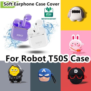 【ลดราคา】เคสหูฟัง แบบนิ่ม ลายการ์ตูน สําหรับ Robot T50S T50S NO.2