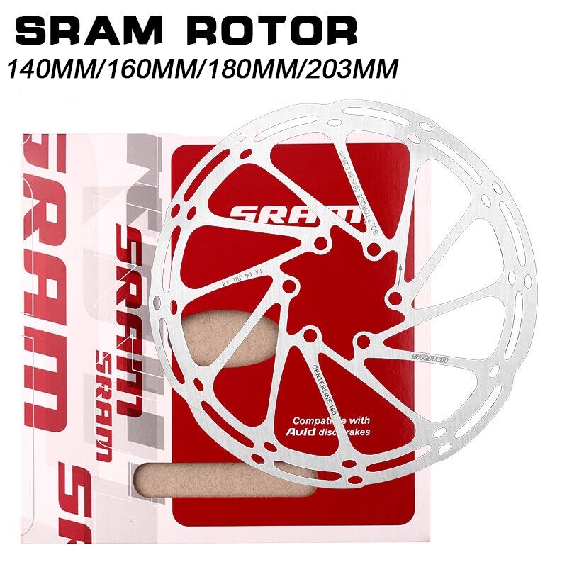 sram-ดิสก์เบรกโรเตอร์ไฮดรอลิค-140-160-180-203-มม-6-สลักเกลียว-สําหรับจักรยานเสือภูเขา-2-ชิ้น