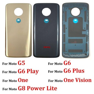 Esmy- เคสด้านหลัง พร้อมกาว สําหรับ Motorola Moto X4 G5 G6 Play Plus G8 Power Lite One Vision