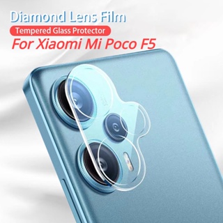 ฟิล์มกระจกนิรภัยกันรอยเลนส์กล้อง HD 3D แบบใส สําหรับ Xiaomi Mi Poco F5 PocoF5 5G 2023 3 ชิ้น