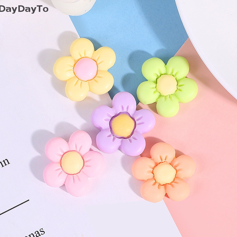 daydayto-กิ๊บติดผมเรซิ่น-แม่เหล็กติดตู้เย็น-รูปดอกทานตะวัน-คุณภาพสูง-diy-10-ชิ้น