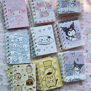 Sanrio สมุดโน๊ต ปกหนา ขนาดเล็ก A7 ลาย Clow M Cinnamoroll Babycinnamoroll