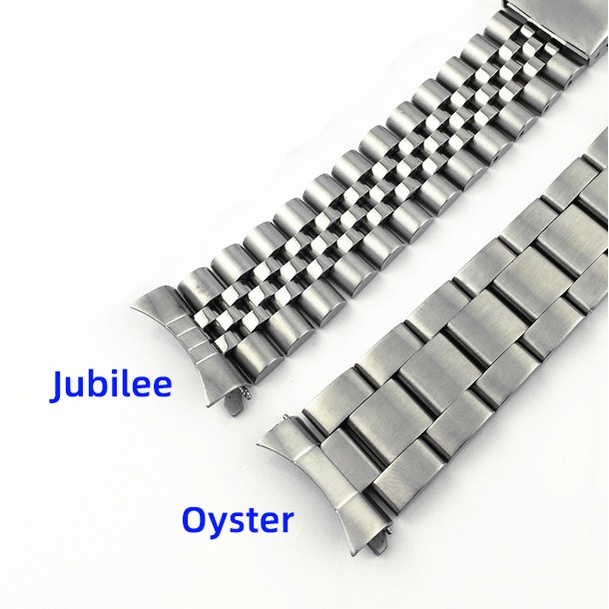 อะแดปเตอร์เชื่อมต่อสายนาฬิกาข้อมือ-สเตนเลส-ทรงโค้ง-20-มม-22-มม-สําหรับ-seiko-skx009-skx007-jubilee-oyster-2-ชิ้น