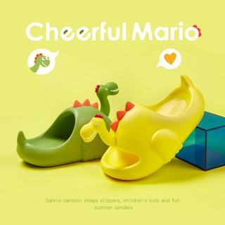 Cheerful Mario 2023 ใหม่ รองเท้าแตะ กันลื่น ลายการ์ตูน เหมาะกับฤดูร้อน สําหรับเด็กผู้ชาย ผู้หญิง ใส่ในบ้าน นอกบ้าน