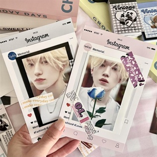 10 ชิ้น / เซต Instagram โฟโต้การ์ด กระดาษแข็ง ปลอกป้องกัน DIY Kpop Idol โฟโต้การ์ด กระดาษป้องกัน ตกแต่ง